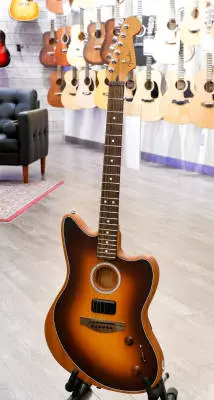 Fender - Acoustasonic Player Jazzmaster, Rosewood Fingerboard - 2-Colour Sunburst 2